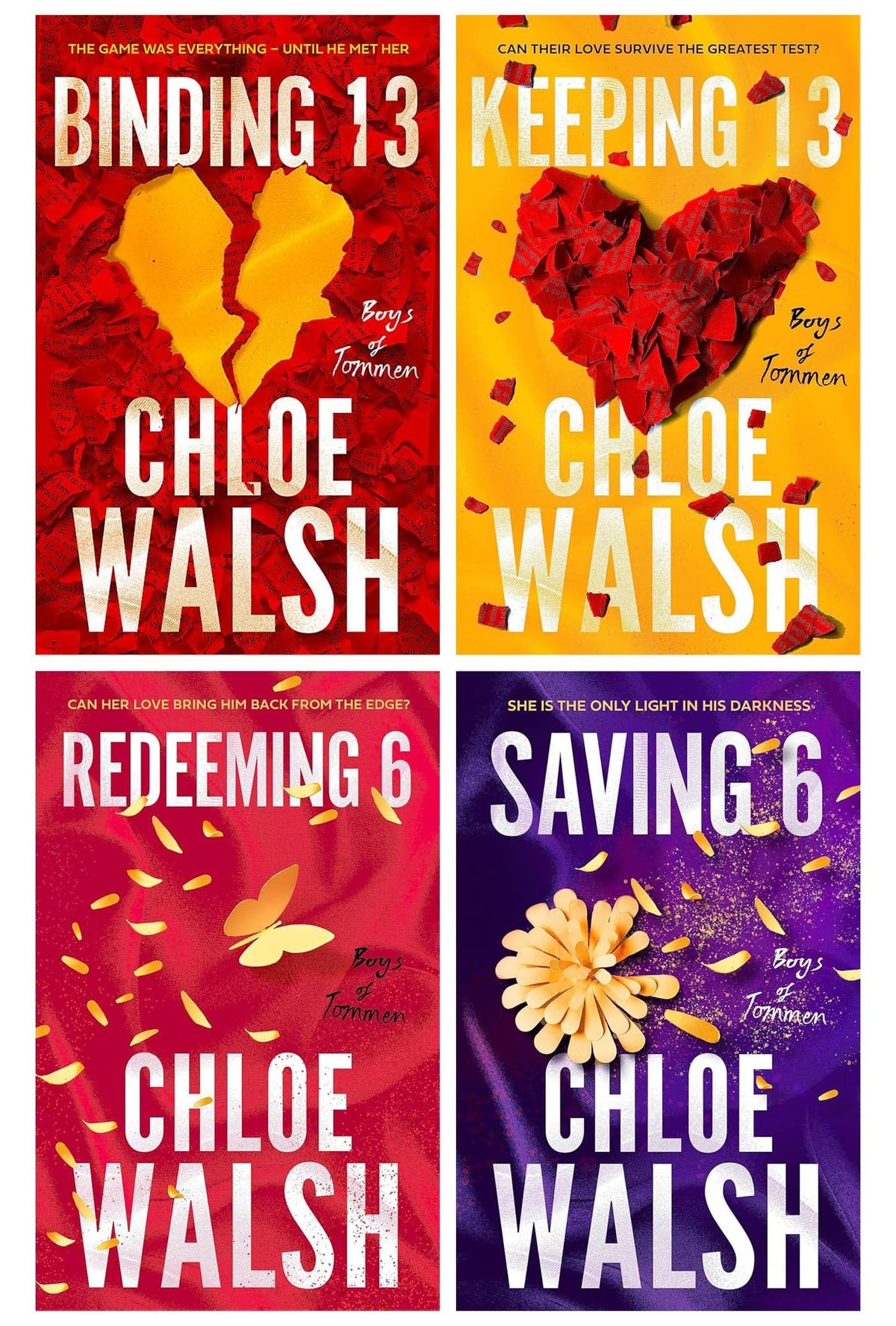 Boys of Tommen Series 4 Books Collection Set (Binding 13, Keeping 13, Saving 6 & Redeeming 6) Paperback