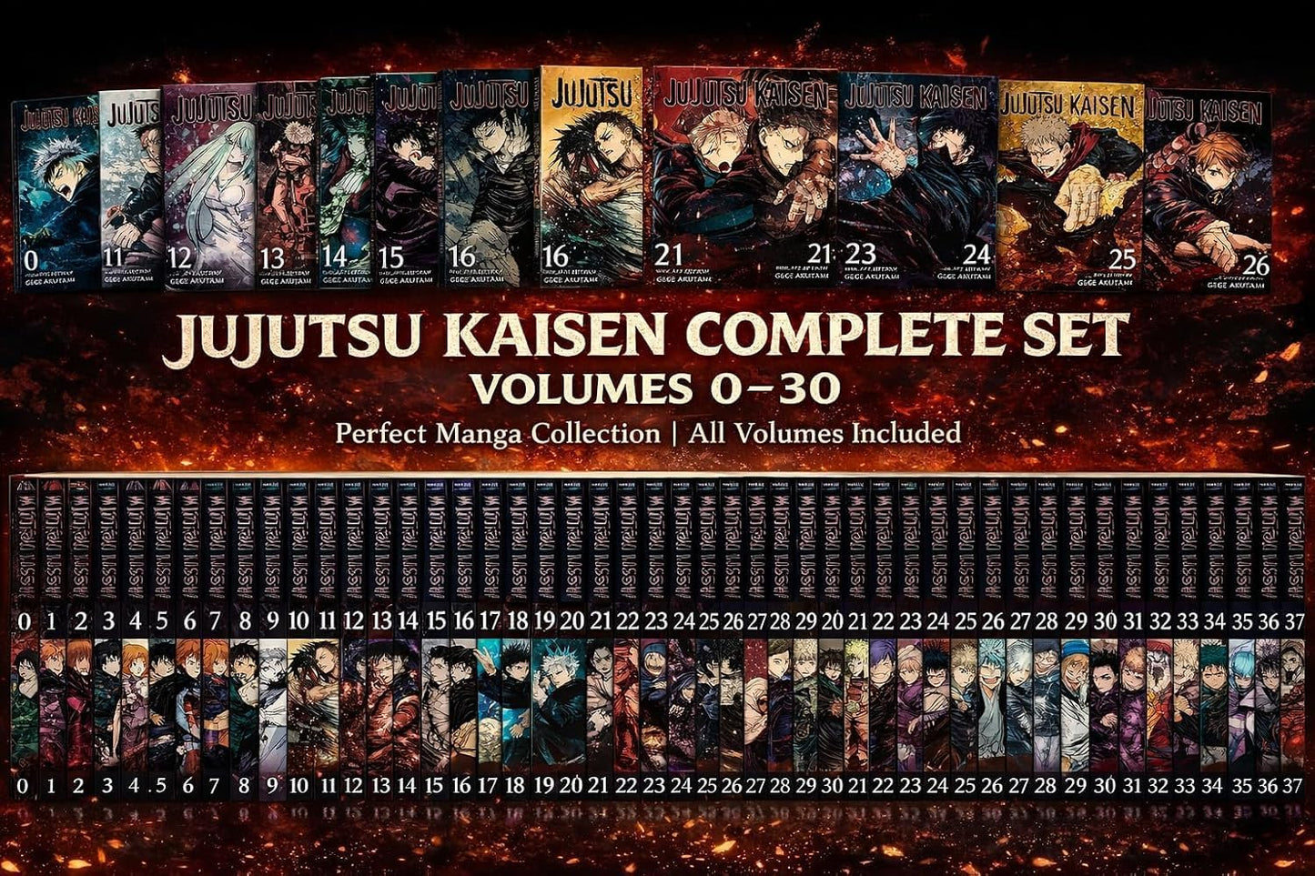 Jujutsu Kaisen Manga Box Set (Vol. 0-30) - Complete Collection Series 31 Books Collection Set (Jujutsu Kaisen books box set Vol 0-30) By Gege Akutami
